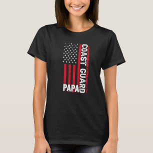 Camiseta Guardia Costera Papa American Flag Día del Padre