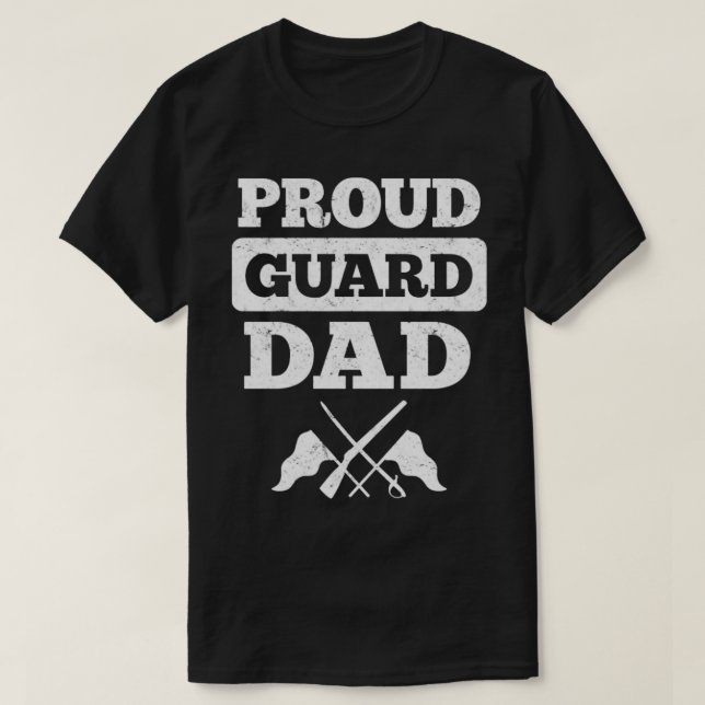 Camiseta Guardia de colores Orgullosa papá (Diseño del anverso)