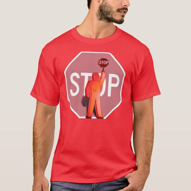 Camiseta Guardia de cruce de escuelas (Anverso)
