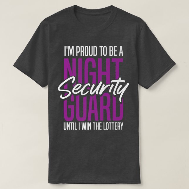 Camiseta Guardia de Seguridad Nocturna (Diseño del anverso)