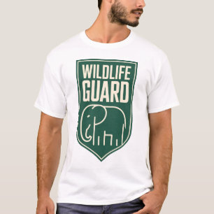 Camiseta "Guardia de Vida Silvestre" Emblema de Escudo de E