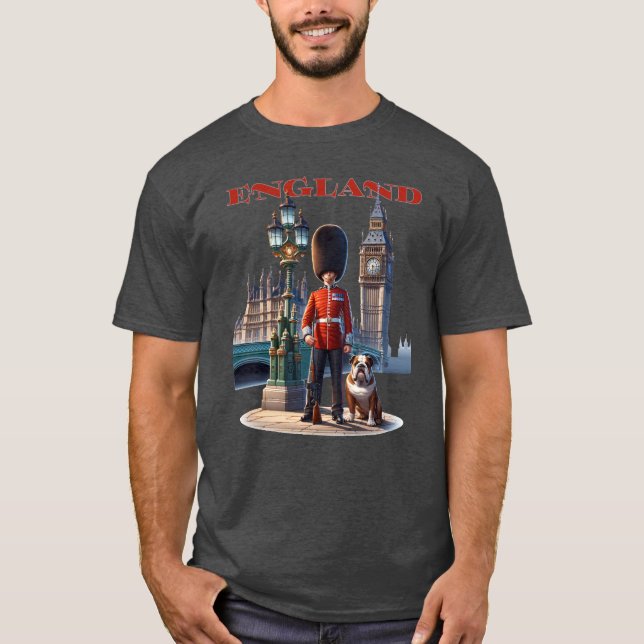 Camiseta Guardia del Palacio de Buckingham de Inglaterra y  (Anverso)
