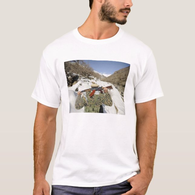 Camiseta Guardia Muyahidines camina con militar estadounide (Anverso)