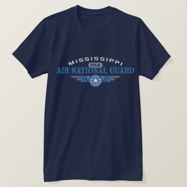Camiseta Guardia Nacional Aérea de Misisipi (Anverso del diseño)