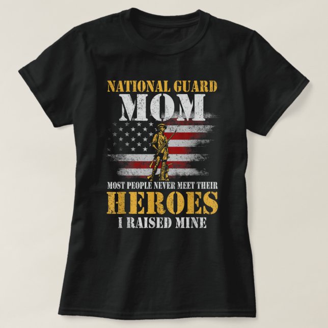 Camiseta Guardia Nacional Mamá Ejército Camisas Héroe camis (Diseño del anverso)