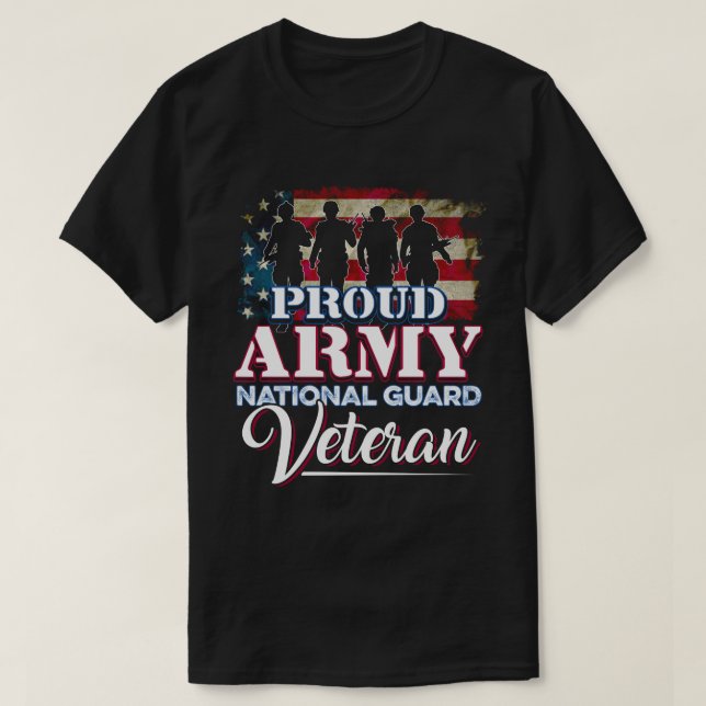 Camiseta Guardia Nacional Veterana del Ejército Orgulloso (Diseño del anverso)