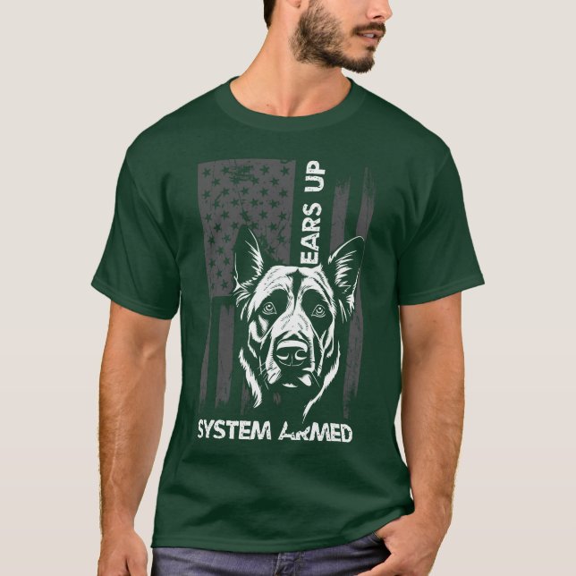 Camiseta Guardia Perro Maestro Perro Raza regalo (Anverso)
