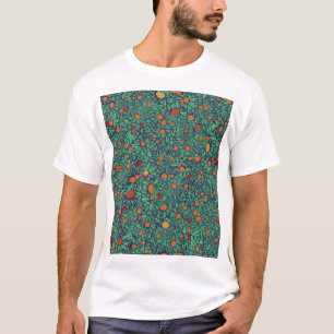 Camiseta Guardia Rica: Patrón de árbol vintage.