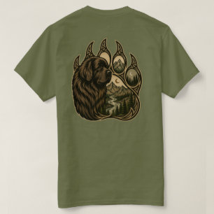 Camiseta Guardián de la Montaña – Arte de Pata de Terranova
