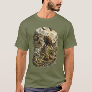 Camiseta Guardián de la Naturaleza – Águila Calva Vintage