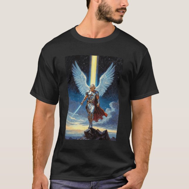 Camiseta Guardián de la Puerta Celestial Arcángel Miguel (Anverso)