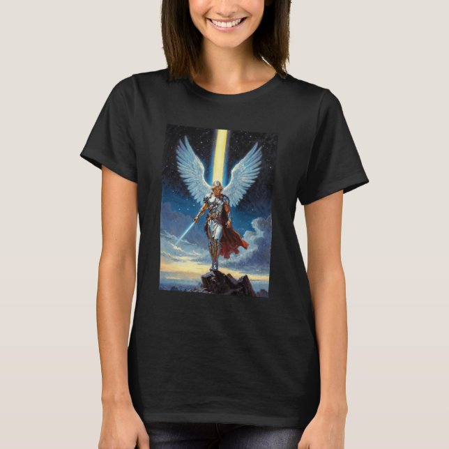 Camiseta Guardián de la Puerta Celestial Arcángel Miguel (Anverso)