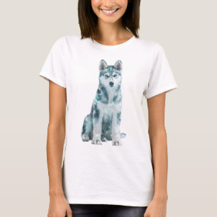 Camiseta Guardián de mujeres etéreo del husky siberiano árt