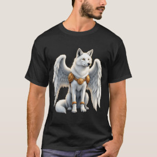 Camiseta Guardián del Amanecer – El Lobo Alado Blanco. 