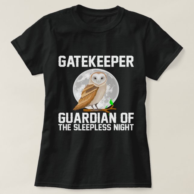 Camiseta Guardián Del Guardián De La Lechuza Nocturna Desam (Diseño del anverso)