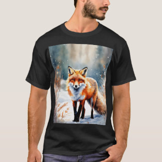 Camiseta Guardian del invierno: Fox en la nieve