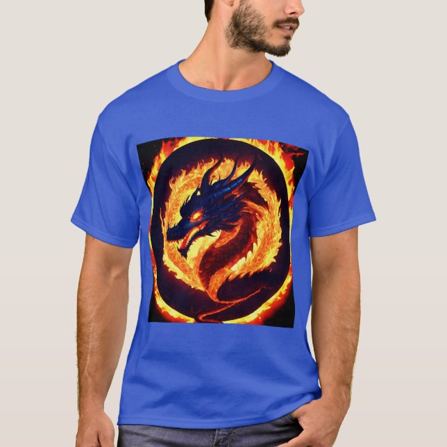Camiseta Guardián: Majestuoso tatuaje Dragón diseña camiset (Anverso)