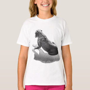 Camiseta Guardián silencioso - Pose trasero en tinta