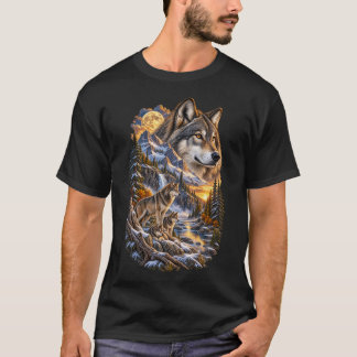 Camiseta Guardianes de lo Salvaje – Familia de Lobos Vintag