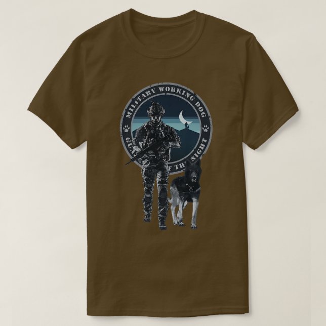 Camiseta Guardianes del perro de trabajo militar y del cont (Diseño del anverso)