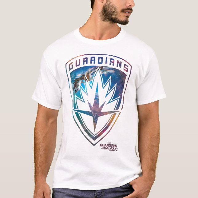 Camiseta Guardianes Marvel De Galaxia 2 Milán Escudo (Anverso)