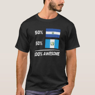 Camiseta Guate El Salvador mitad salvadoreño