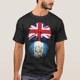 Camiseta Guatemala Bandera de raíces de árbol británico gua