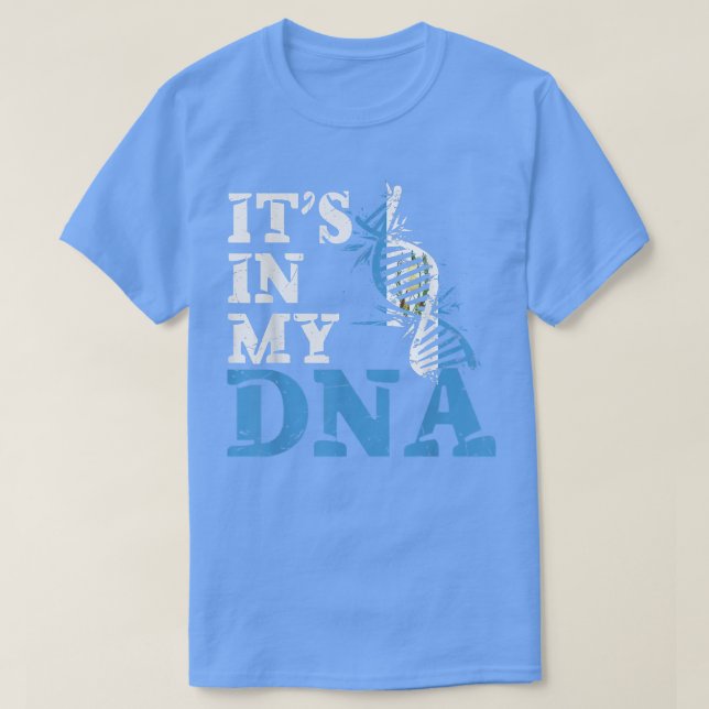Camiseta Guatemala está en mi ADN Bandera guatemalteca (Diseño del anverso)