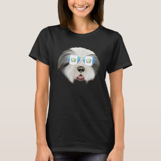 Camiseta Guatemala Flag Bearded Collie Dog Guatemala Pocket