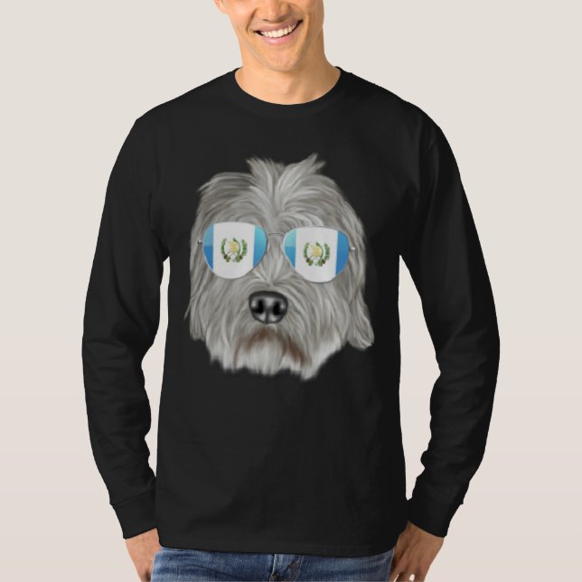 Camiseta Guatemala Flag Dandie Dinmont Terrier Dog Guatemal (Anverso)