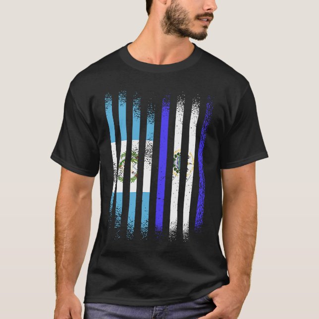 Camiseta Guatemala Flag El Salvador Grown Country Flags Str (Anverso)