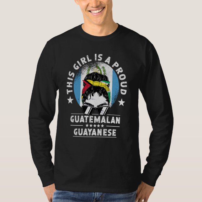 Camiseta Guatemala Flag Guyana Grown Women Girl Citizen Pri (Anverso)