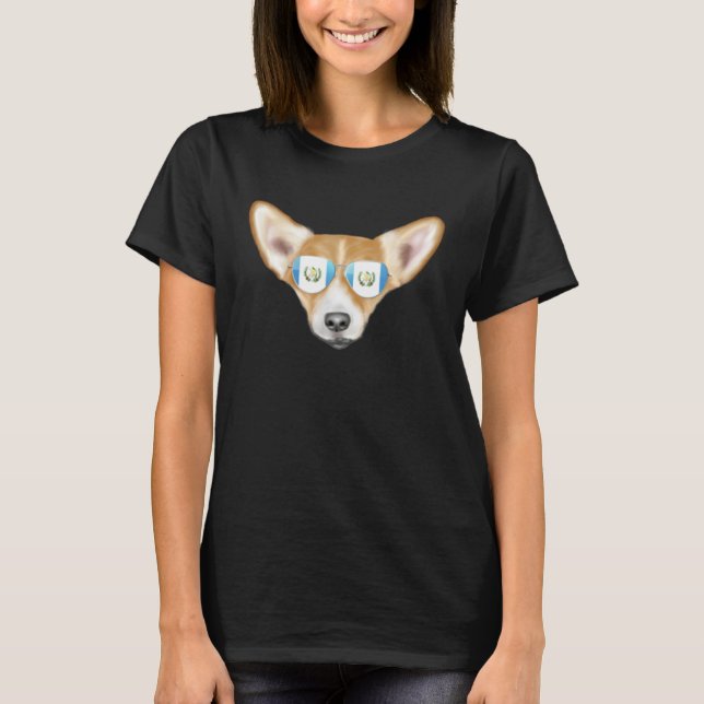 Camiseta Guatemala Flag Pembroke Welsh Corgi Dog Guatemala  (Anverso)