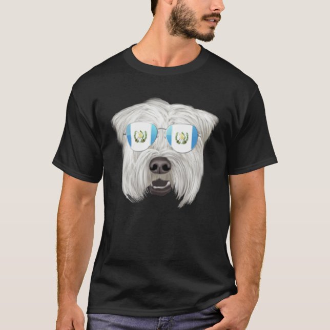 Camiseta Guatemala Flag Soft Coated Wheaten Terrier Guatema (Anverso)