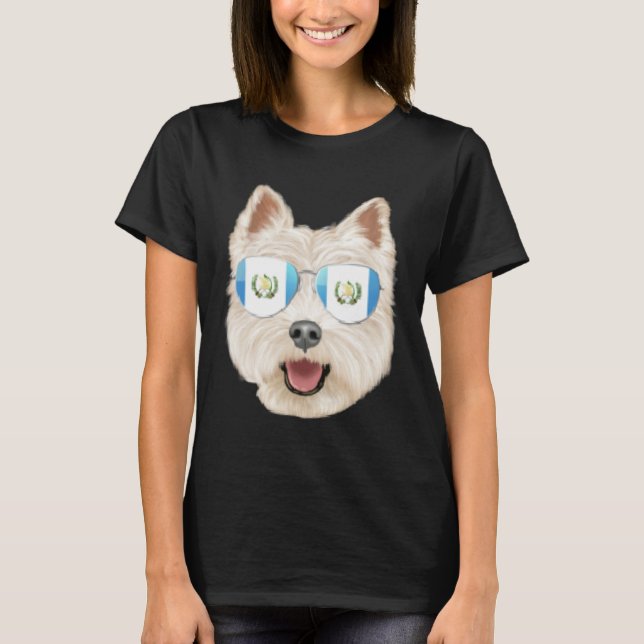 Camiseta Guatemala Flag West Highland White Terrier Guatema (Anverso)