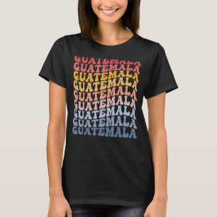 Camiseta Guatemala Groovy Retro Guatemala