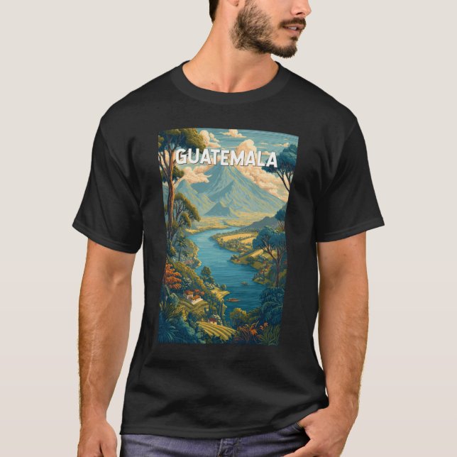 Camiseta Guatemala Ilustracion Viaje de arte (Anverso)