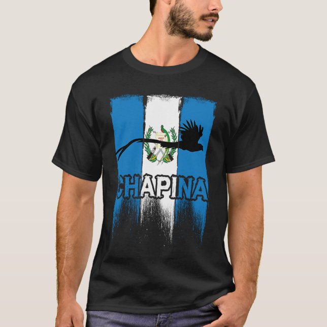 Camiseta Guatemala Orgullosa Gua Nacional de Aves Quetzal (Anverso)