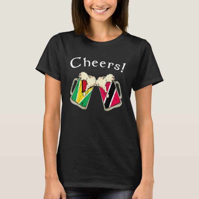 Camiseta Guatemala Trinidad & Tobago Flag Cheers Beer Patri (Anverso)