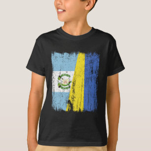 Camiseta Guatemala Ucrania Media Bandera Guatemalteco Ucran