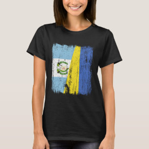 Camiseta Guatemala Ucrania Media Bandera Guatemalteco Ucran