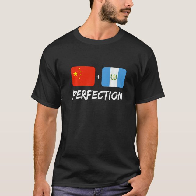 Camiseta Guatemalan Plus Chinese Perfection Mix Flag Herita (Anverso)