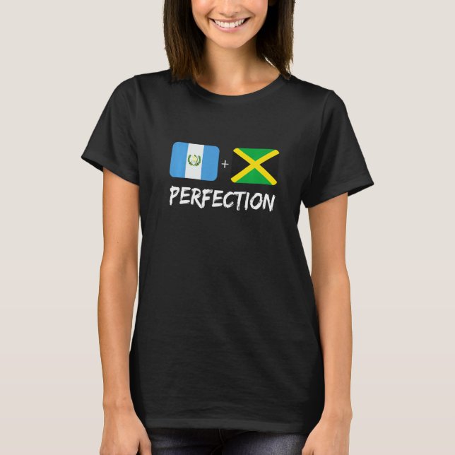 Camiseta Guatemalan Plus Jamaican Perfection Mix Flag Herit (Anverso)