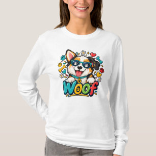 Camiseta Guau Estampa De Huella De Perro Corazón De Cachorr
