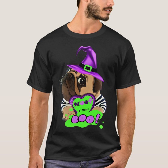 Camiseta Guau Quiero decir BOO (Anverso)