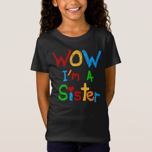 Camiseta Guau, soy una hermana. (Anverso)