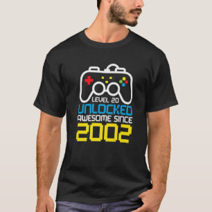 Camiseta Guay 20º Nivel De Cumpleaños 20 Desbloqueado Cumpl