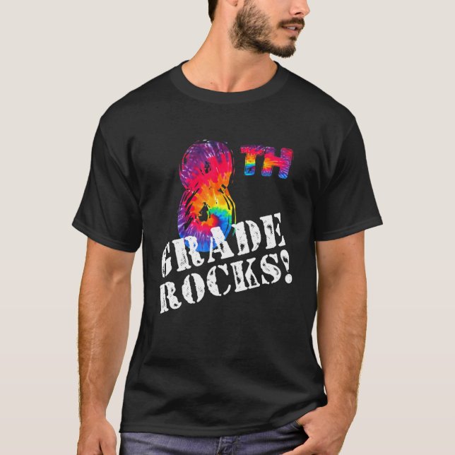 Camiseta Guay 8º Grado Rodea A Un Profesor Divertido (Anverso)