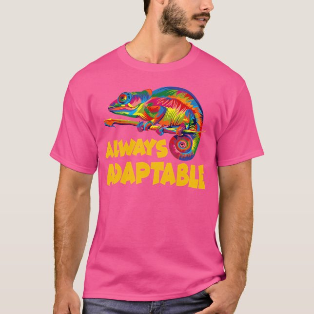 Camiseta Guay Adaptable Siempre Chameleon Cute Coloring Cha (Anverso)