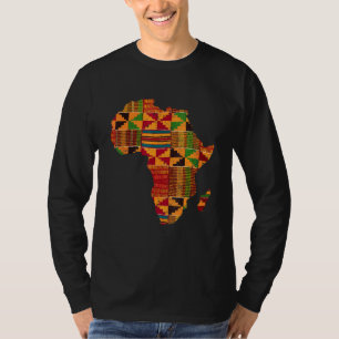 Camiseta Guay Africa Map Kente Cloth For Men Women African